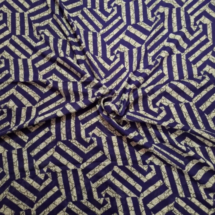 روسری طرحدار بنفش