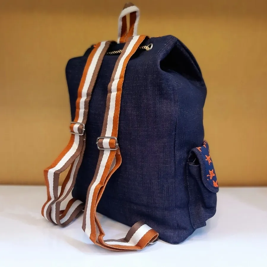 کوله پشتی جین ستاره ای