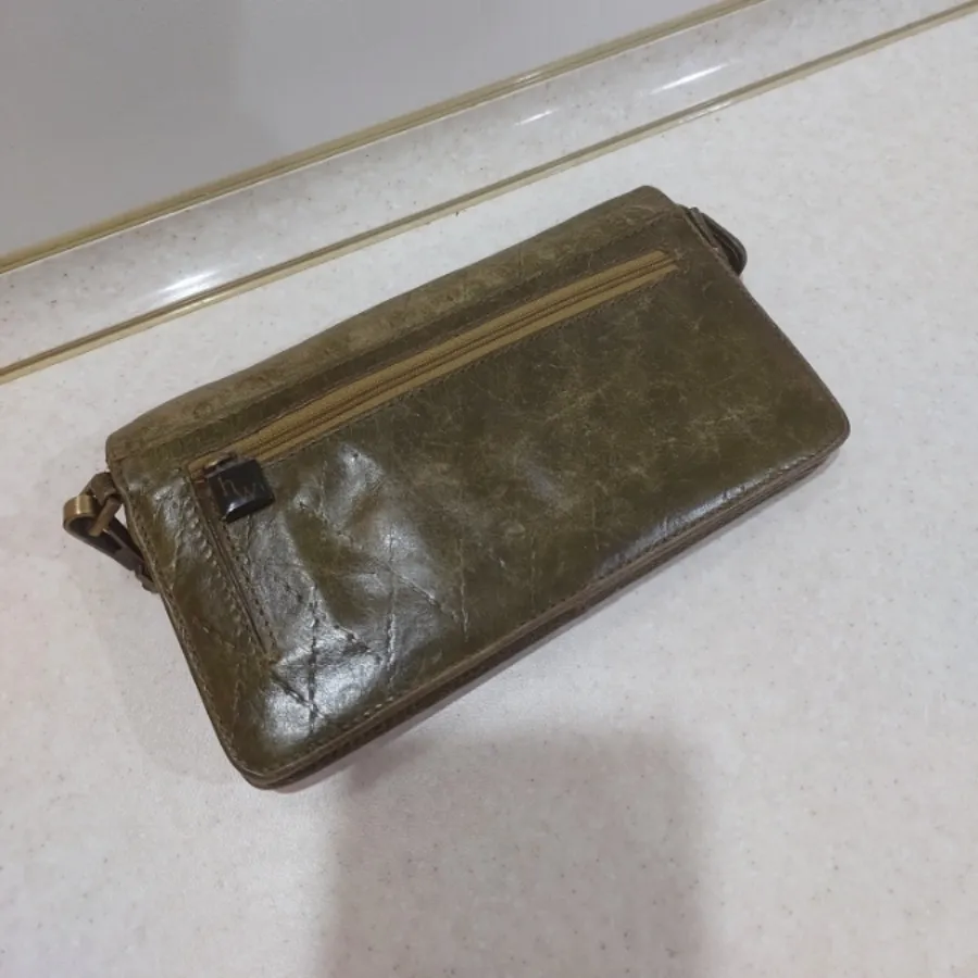 کیف چرم سبز