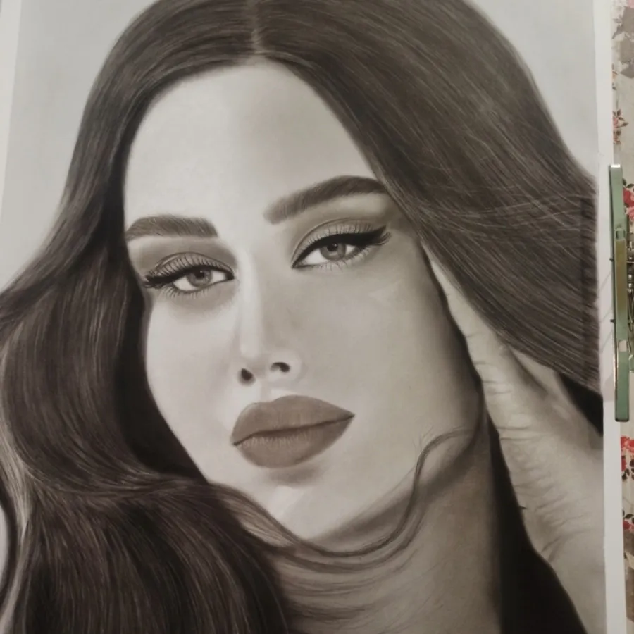 تابلو نقاشی سیاه قلم