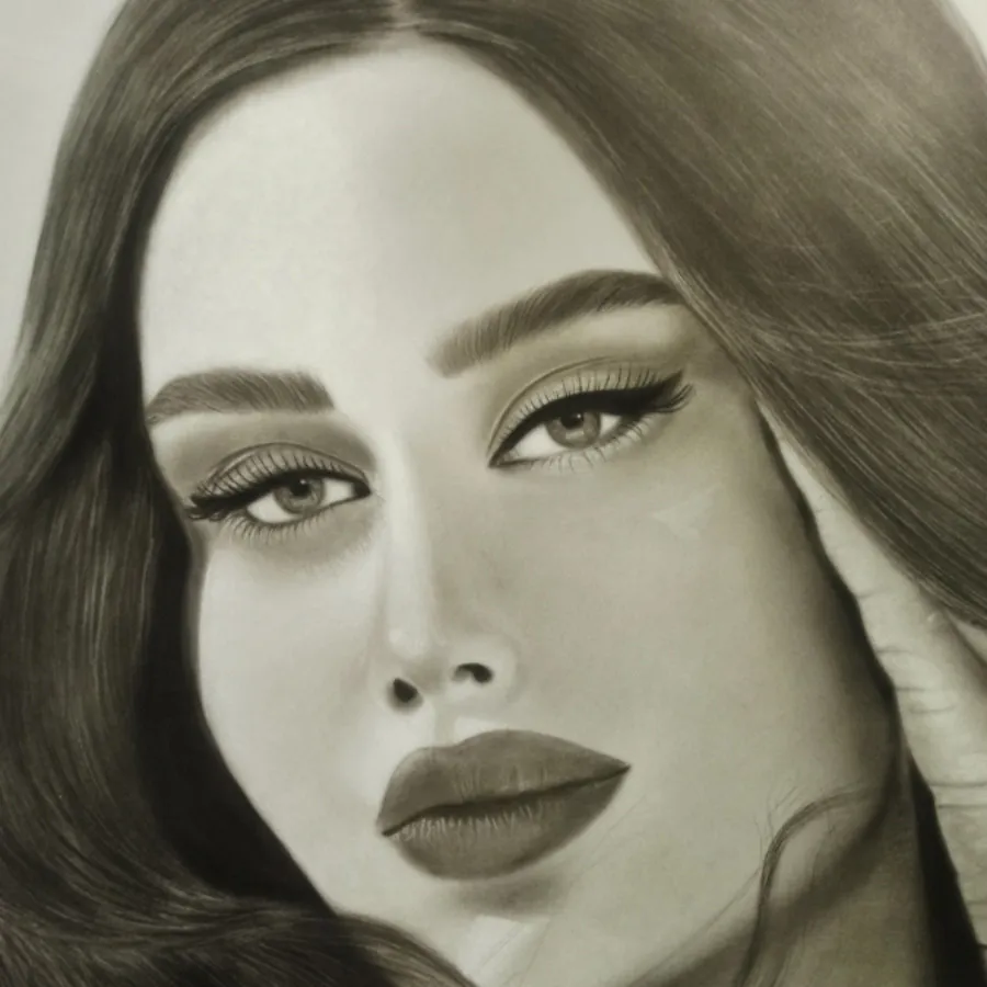 تابلو نقاشی سیاه قلم