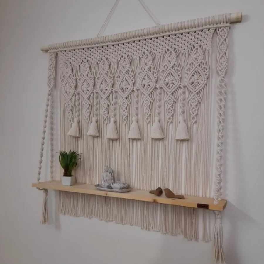 شلف دیواری مکرومهبافی
