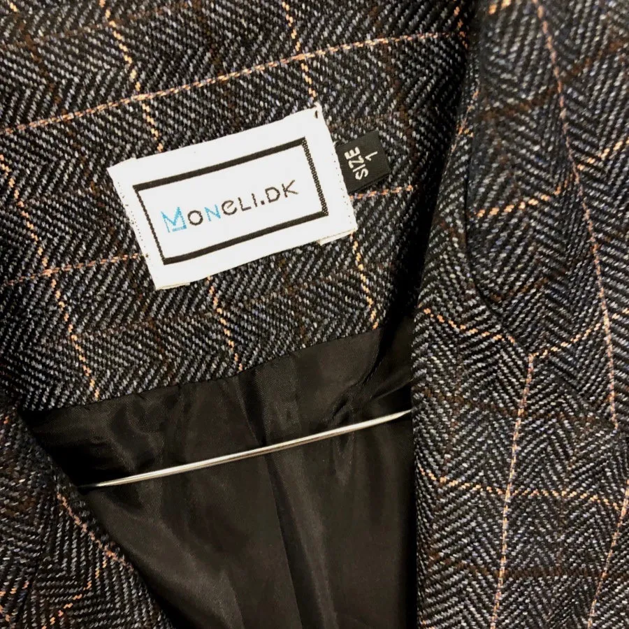پالتو چهارخانه بلند فول آ