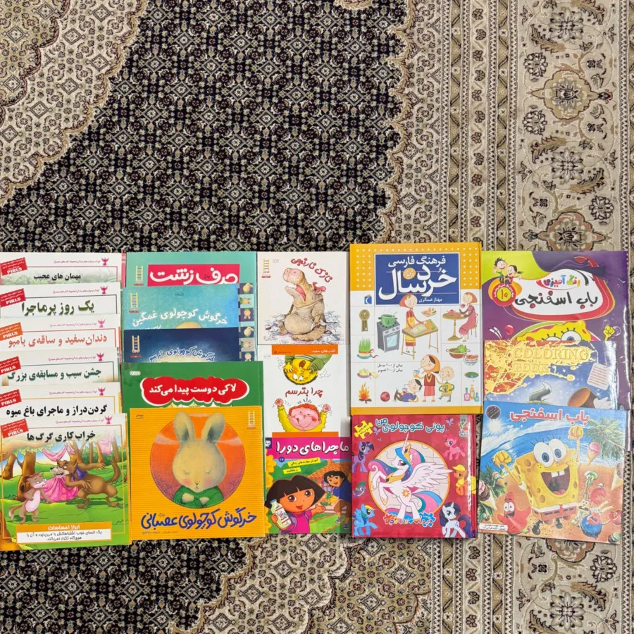 16 جلد کتاب و جورچین