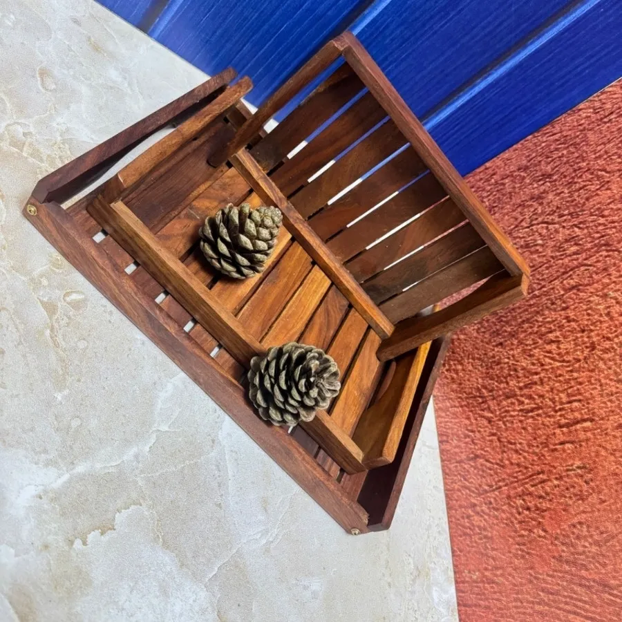 ست سینی 3 تکه نرده ای