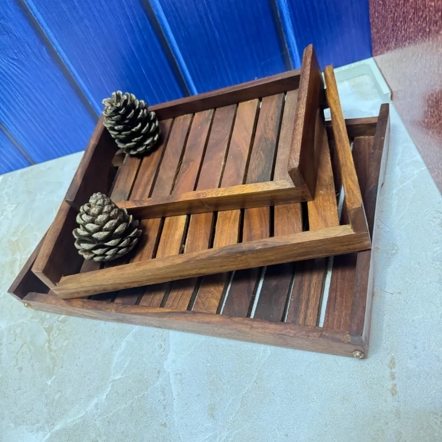 ست سینی 3 تکه نرده ای