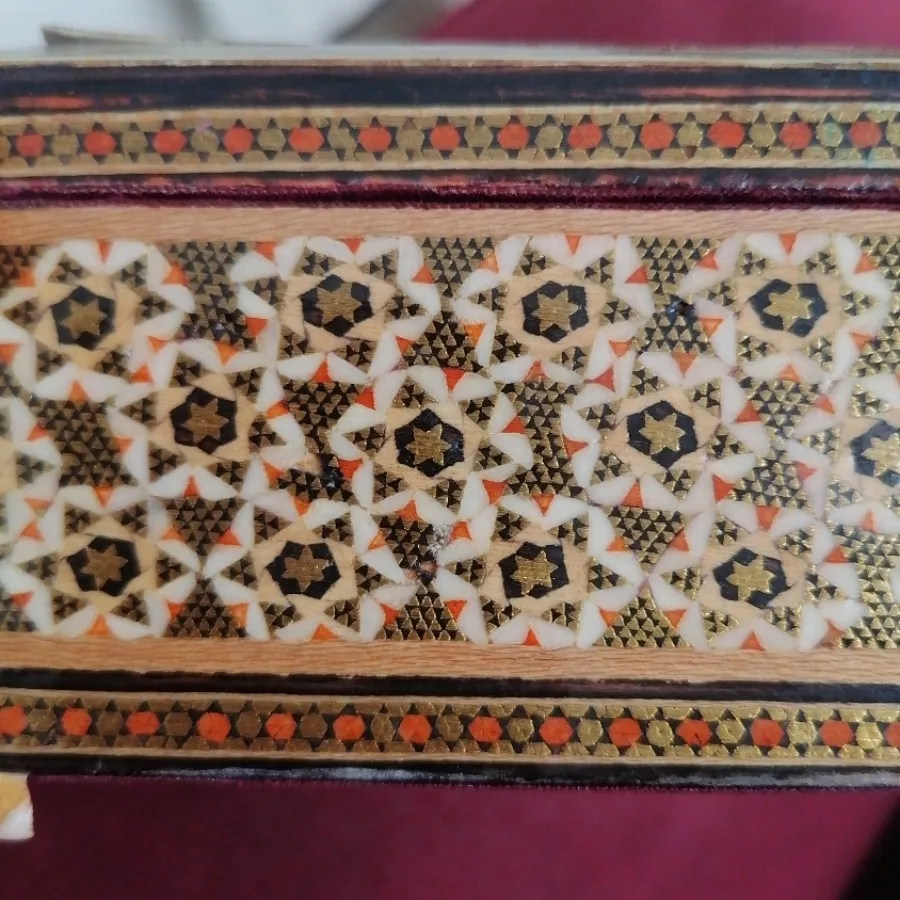 جعبه جواهرات خاتم کاری