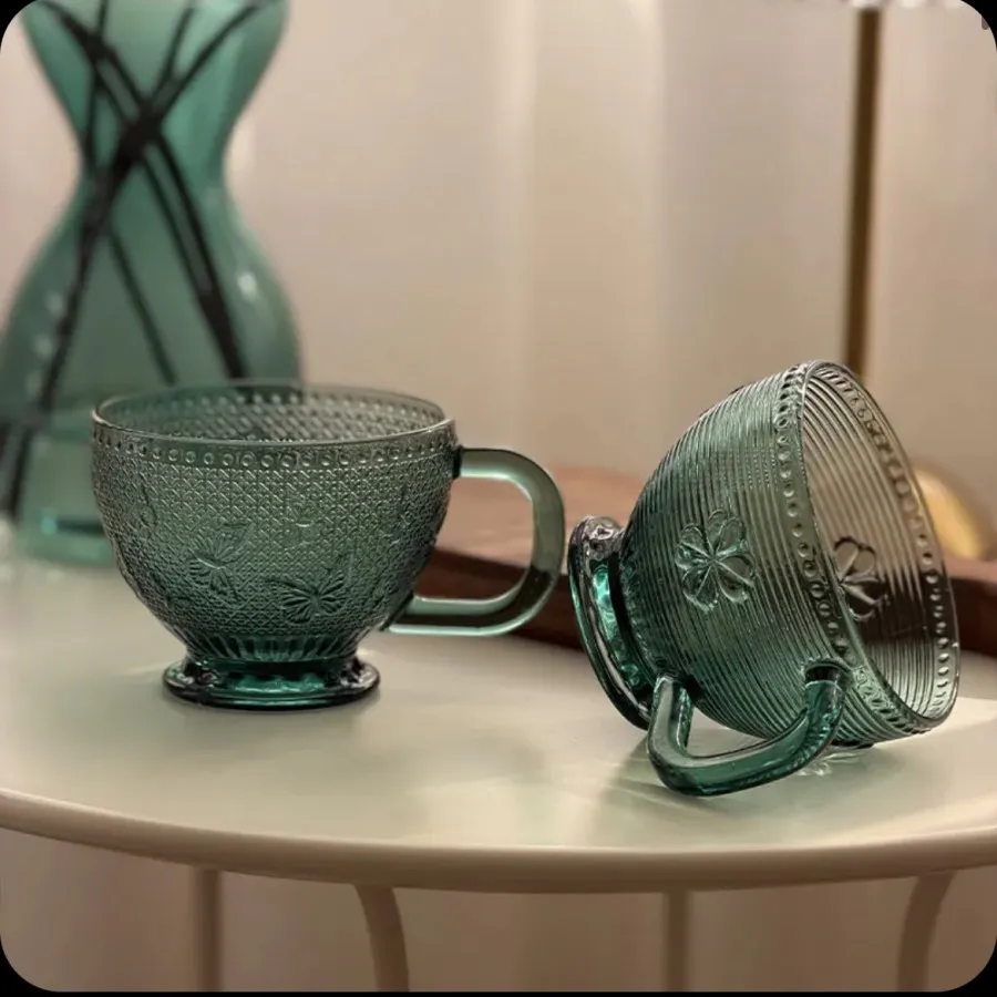 لته خوری دو عددی شیشه ای