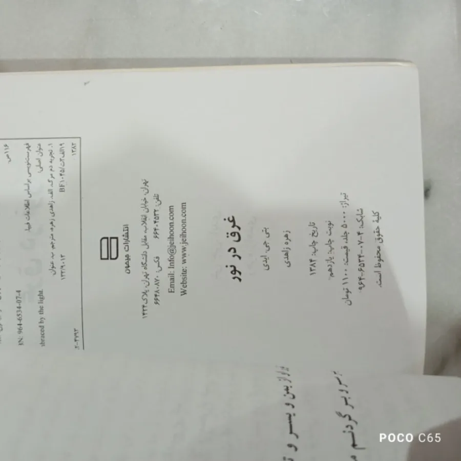 کتاب غرق در نور