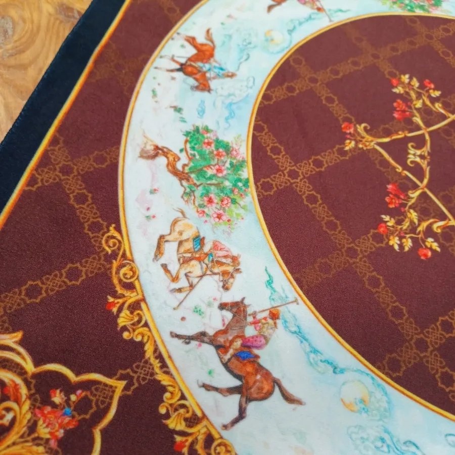 رومیزی طرح چوگان