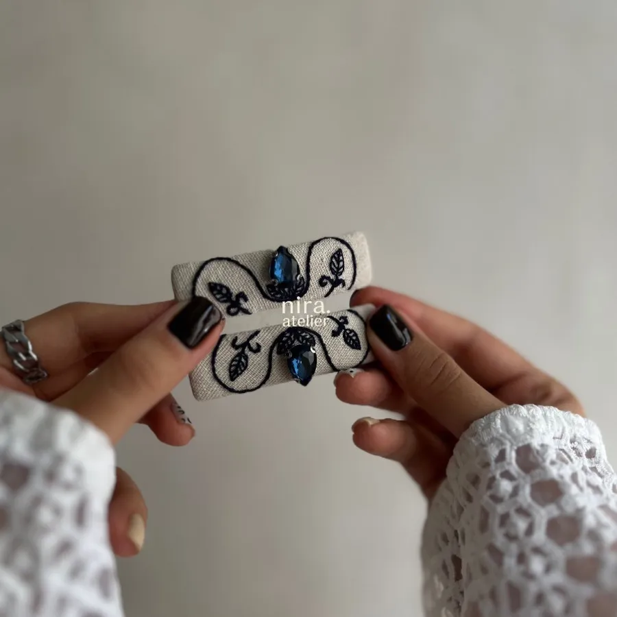 گلسر دستدوز نگین دار