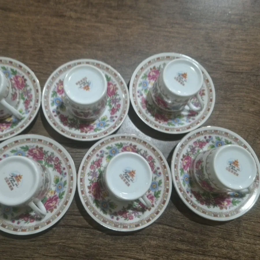 فنجان و نعلبکی گل ترمه