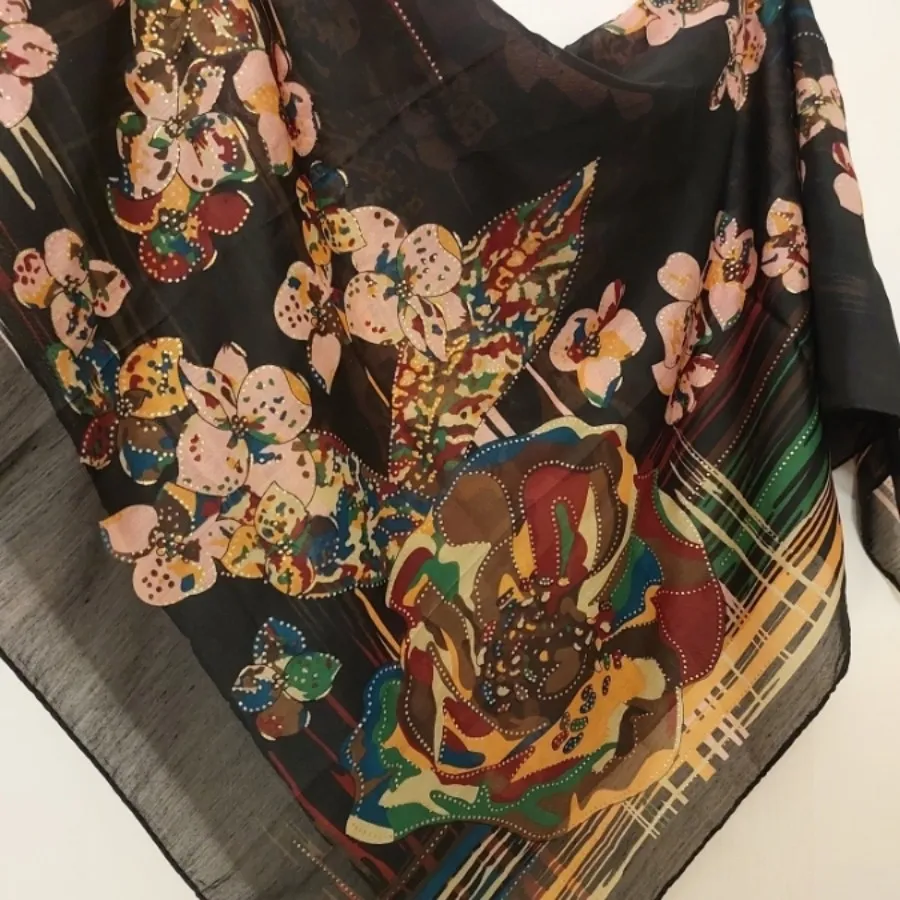 روسری طلاکوب