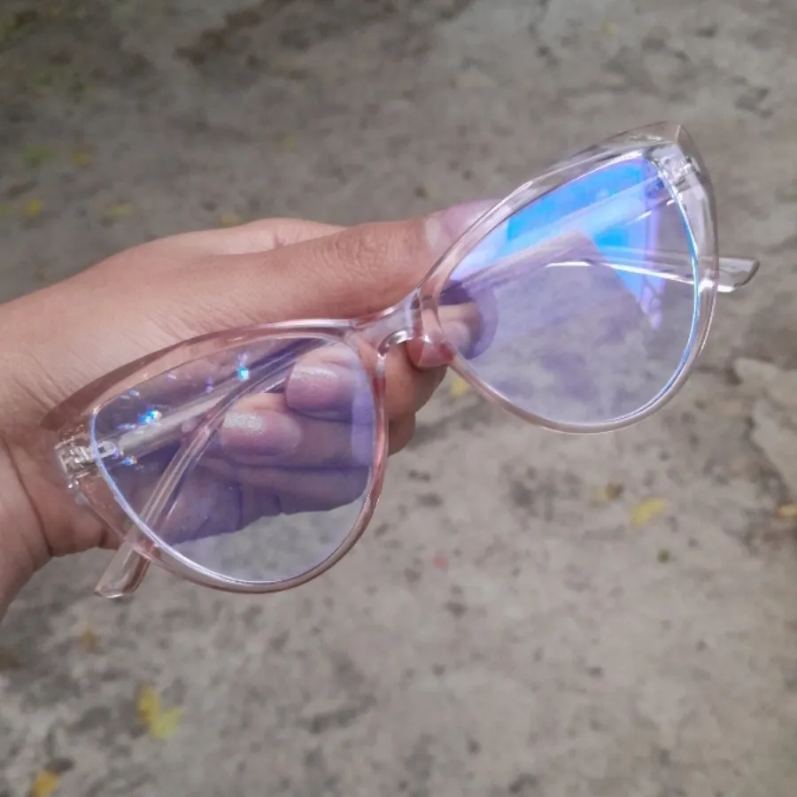 عینک صورتی زنانه ژله‌ای