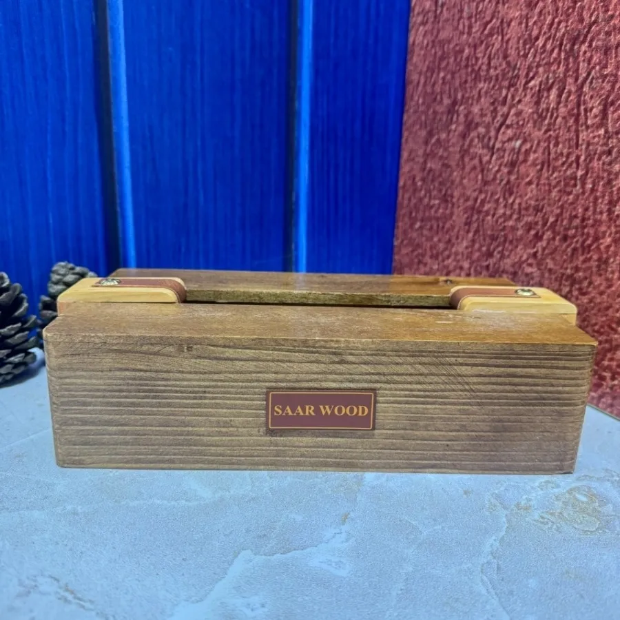 جا دستمال کاغذی چوبی