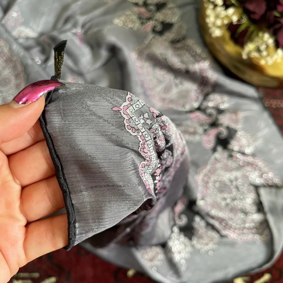 روسری ترک ساتن ابریشم