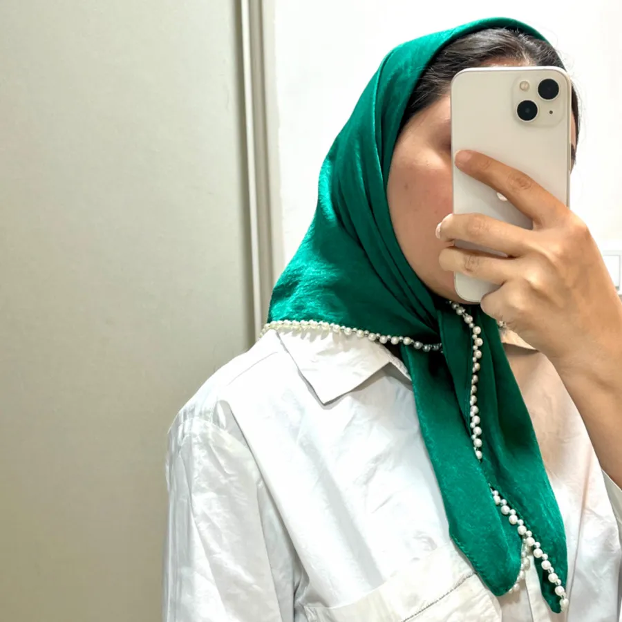 مینی اسکارف مرواریدی