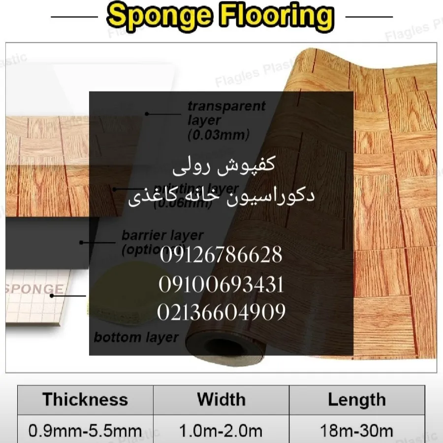 کفپوش و برچسب کابینت