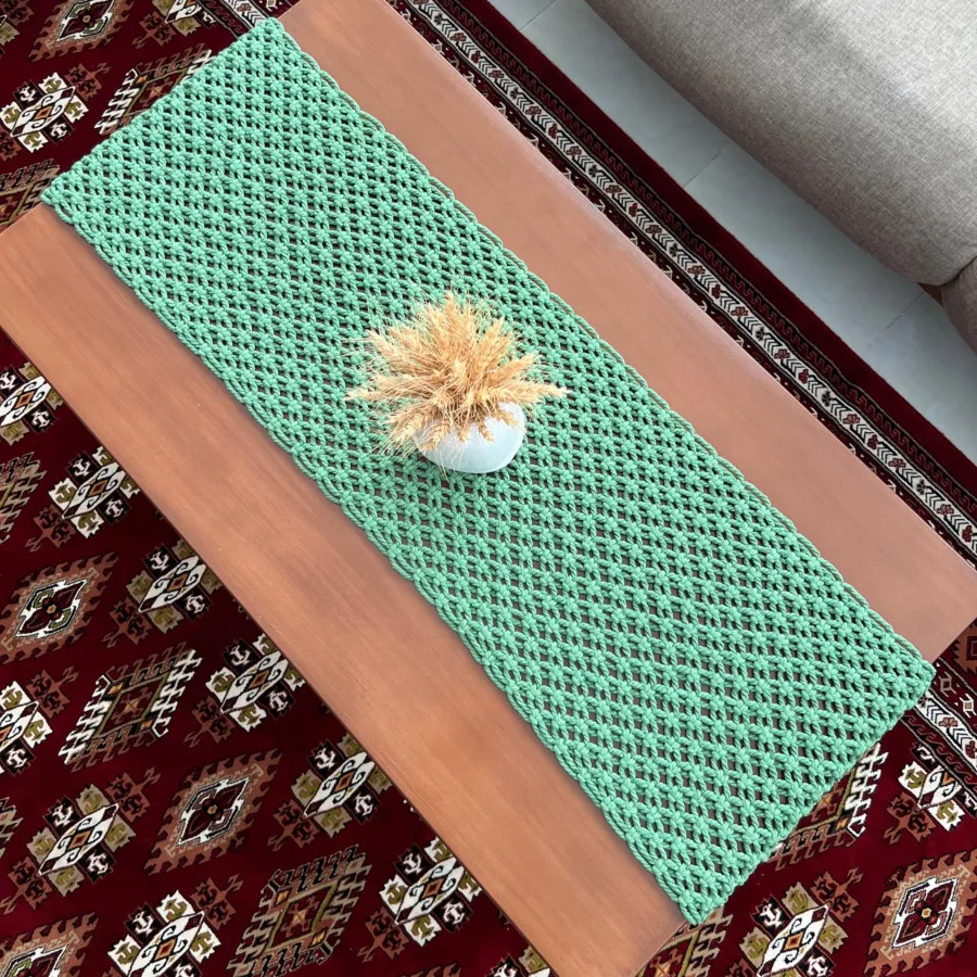 رومیزی مکرومه