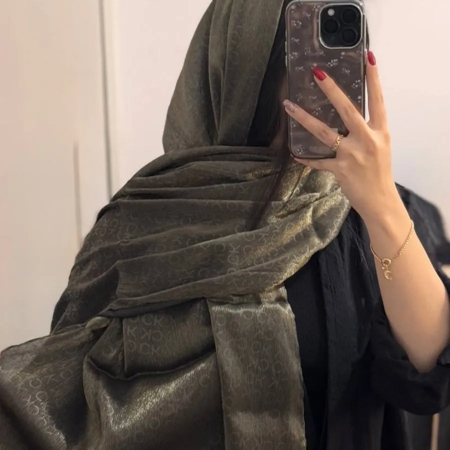 شال ابریشمی سبز
