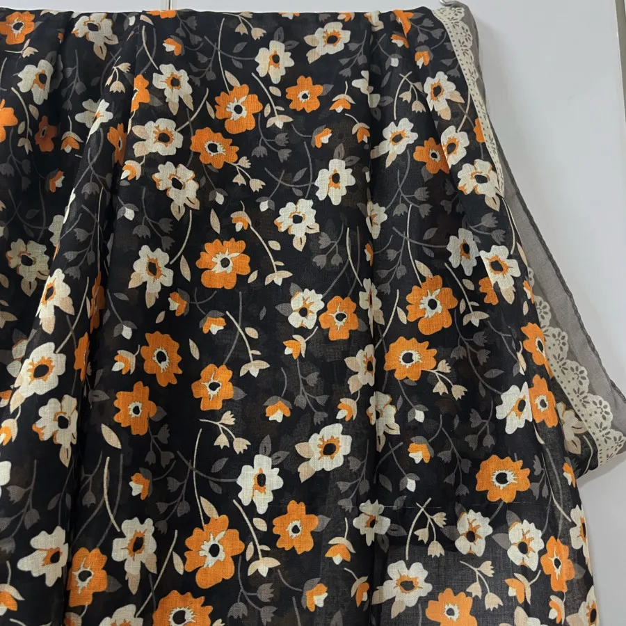 شال طرح گل و گیپور