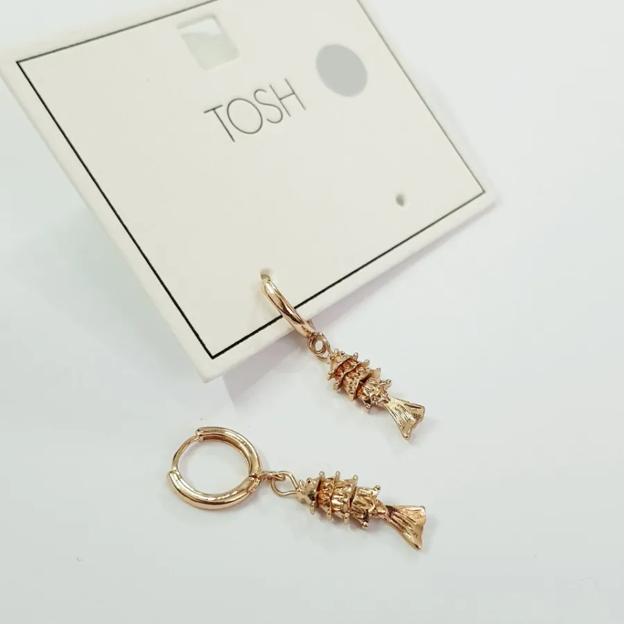 گوشواره طلایی ماهی Tosh