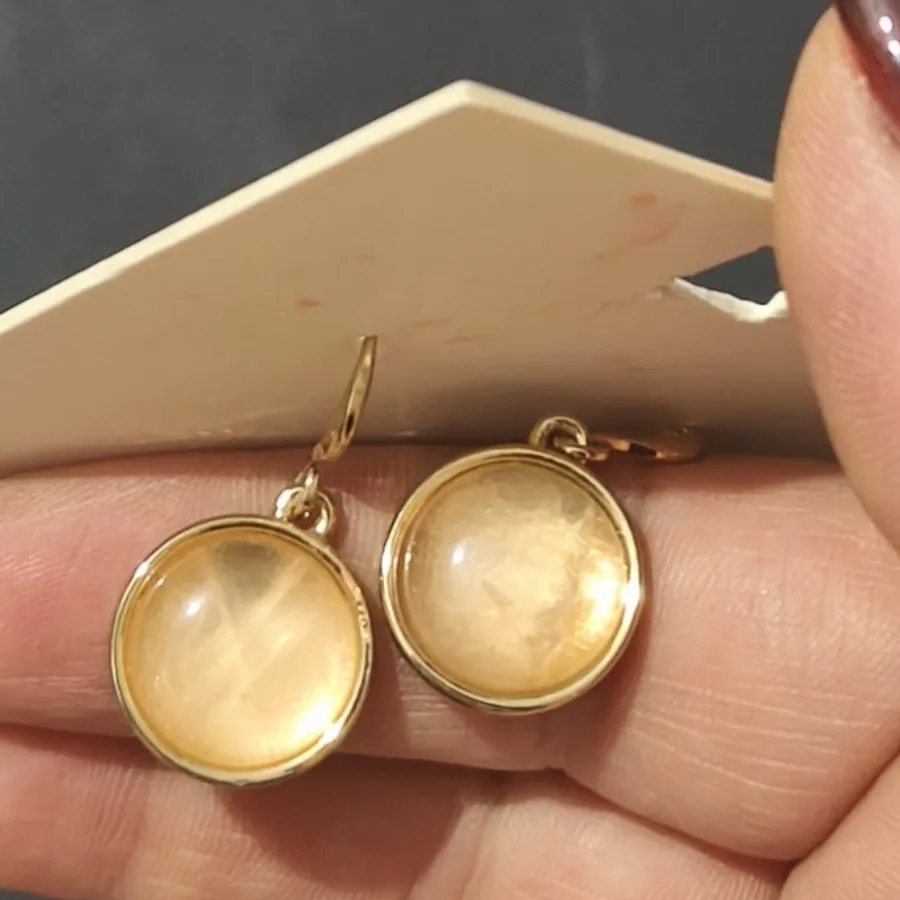 گوشواره سنگ اصل رزکوارتر