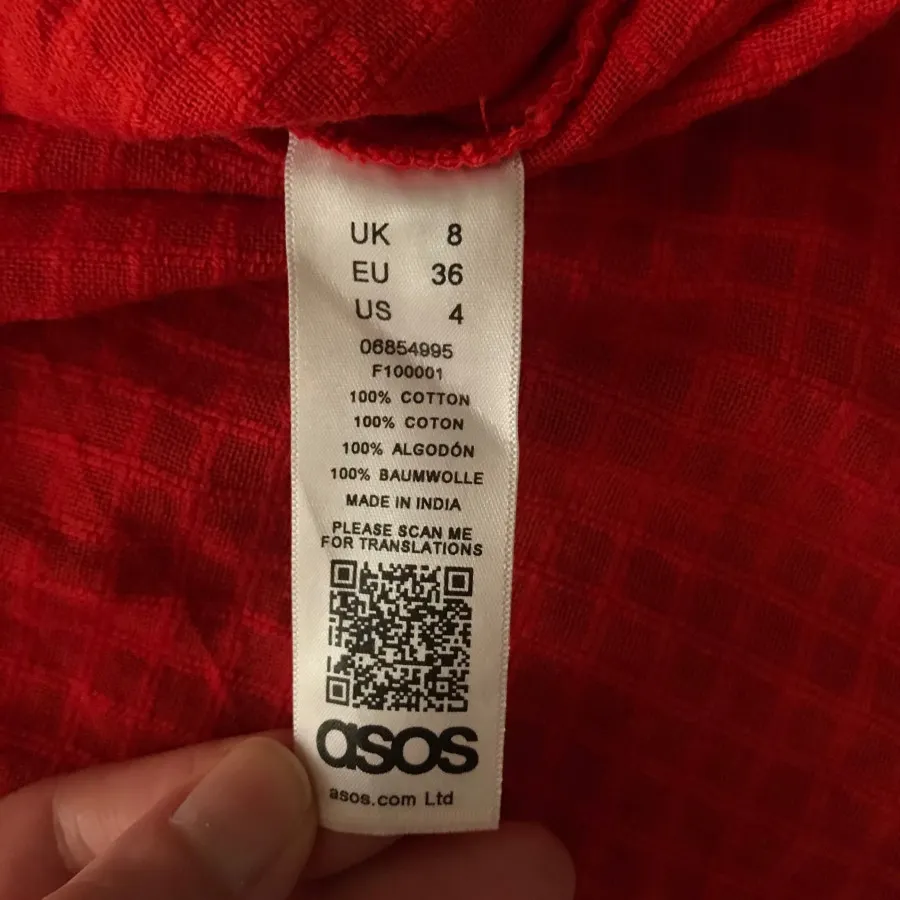 بلوز یقه هفت کتان asos
