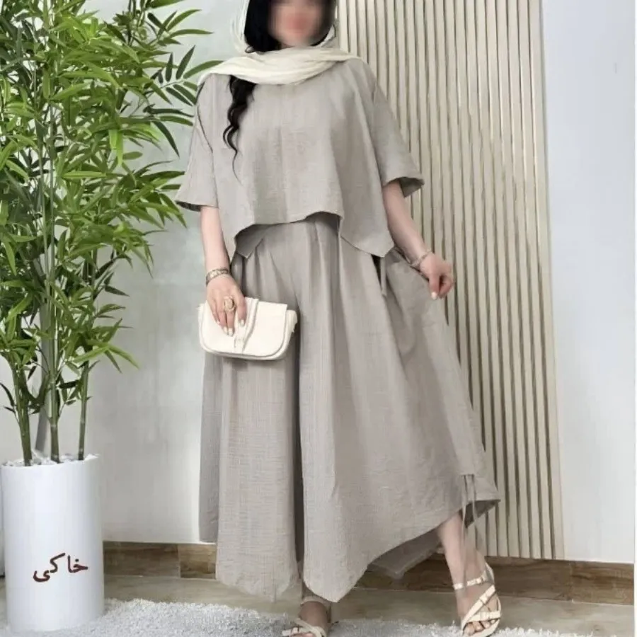 ست شلوار شومیز لینن