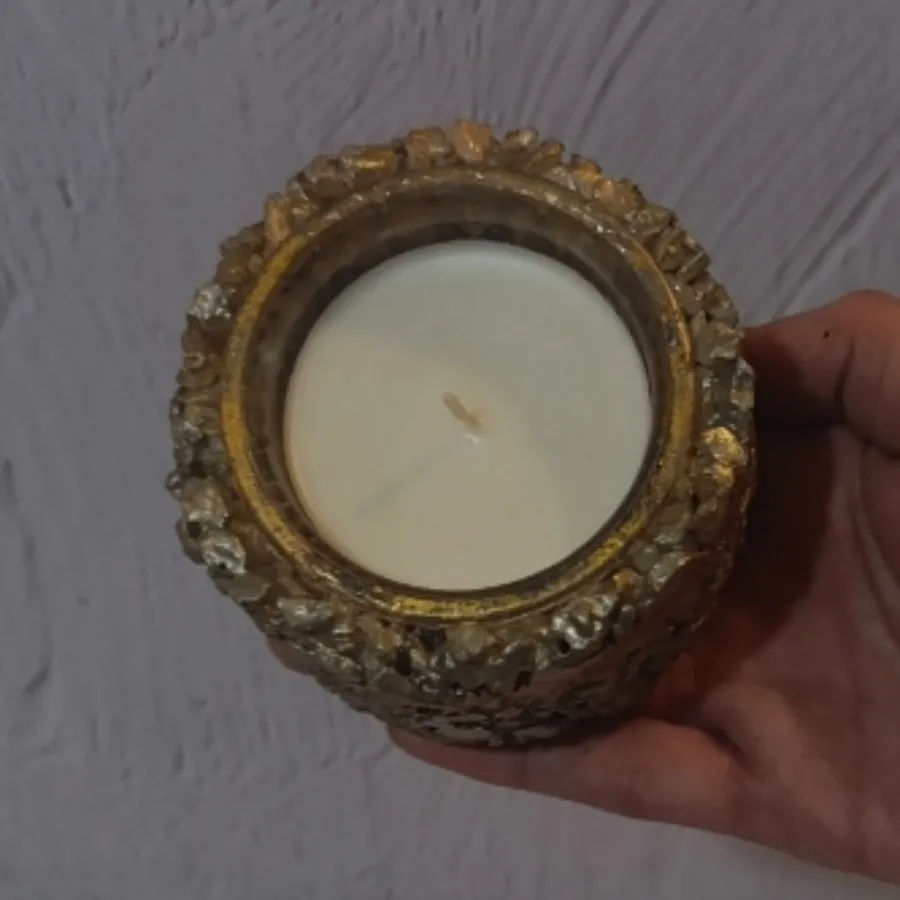 ست شمع استوانه و جا شمعی