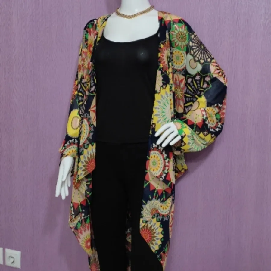 رویی حریر ساحلی رنگی