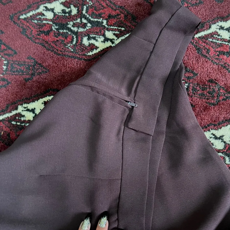 دامن کرپ پشت زیپ