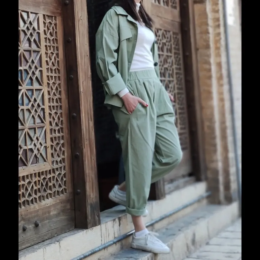 ست لینن سبز