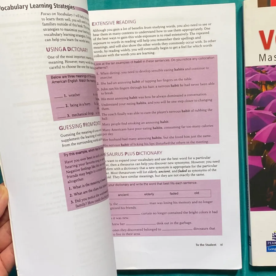 Focus on vocab 1 & 2 کتاب