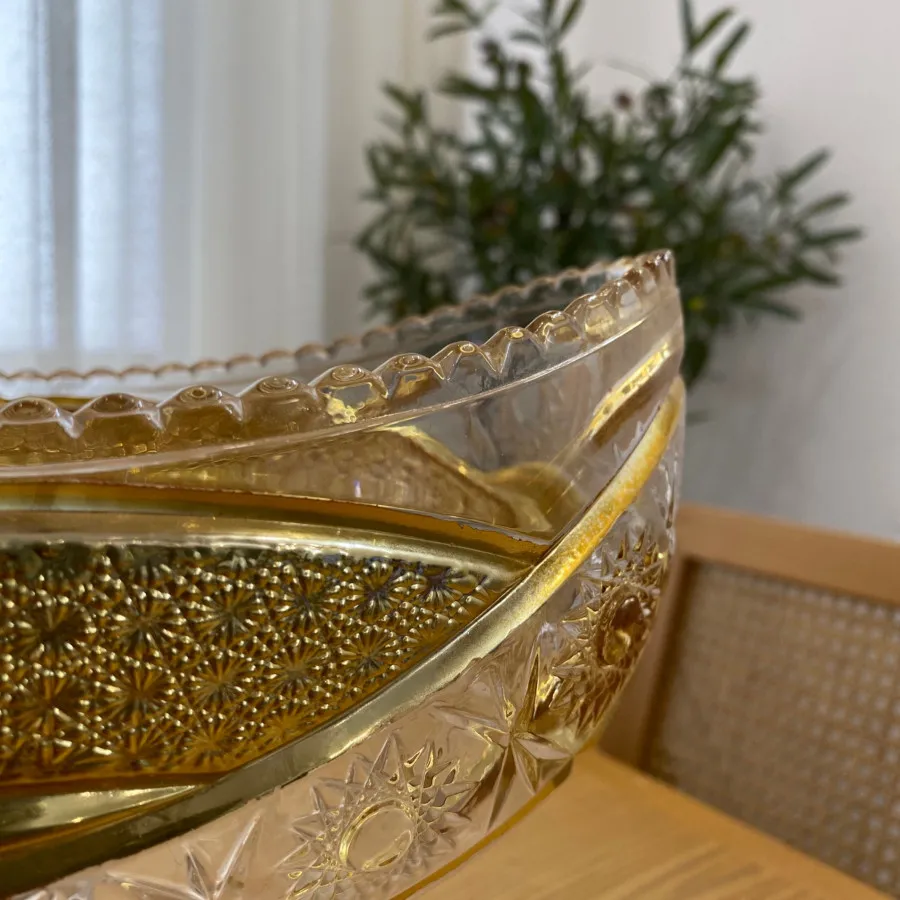 میوه خوری کریستال طلاکوب