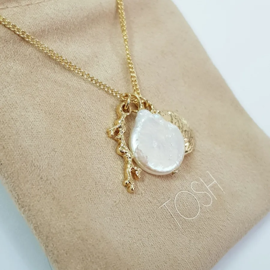 گردنبند مروارید باروک اصل
