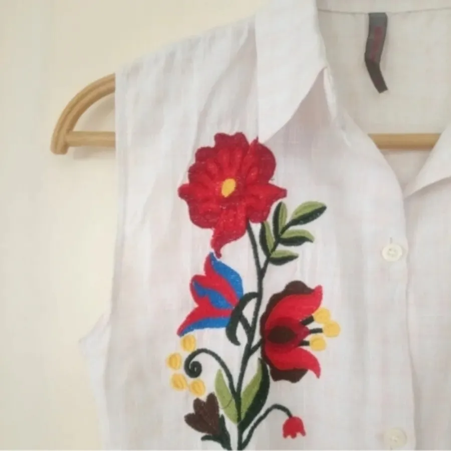 شومیز حلقه ای گلدوزی