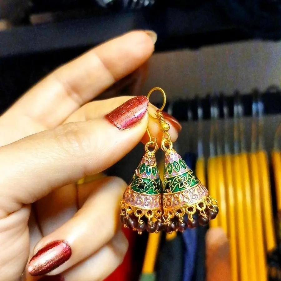 گوشواره هرمی هندی اصل