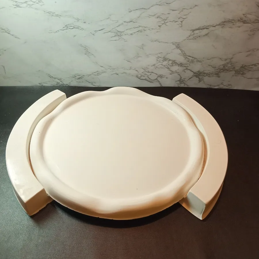 سینی دفرمه گرد با پایه