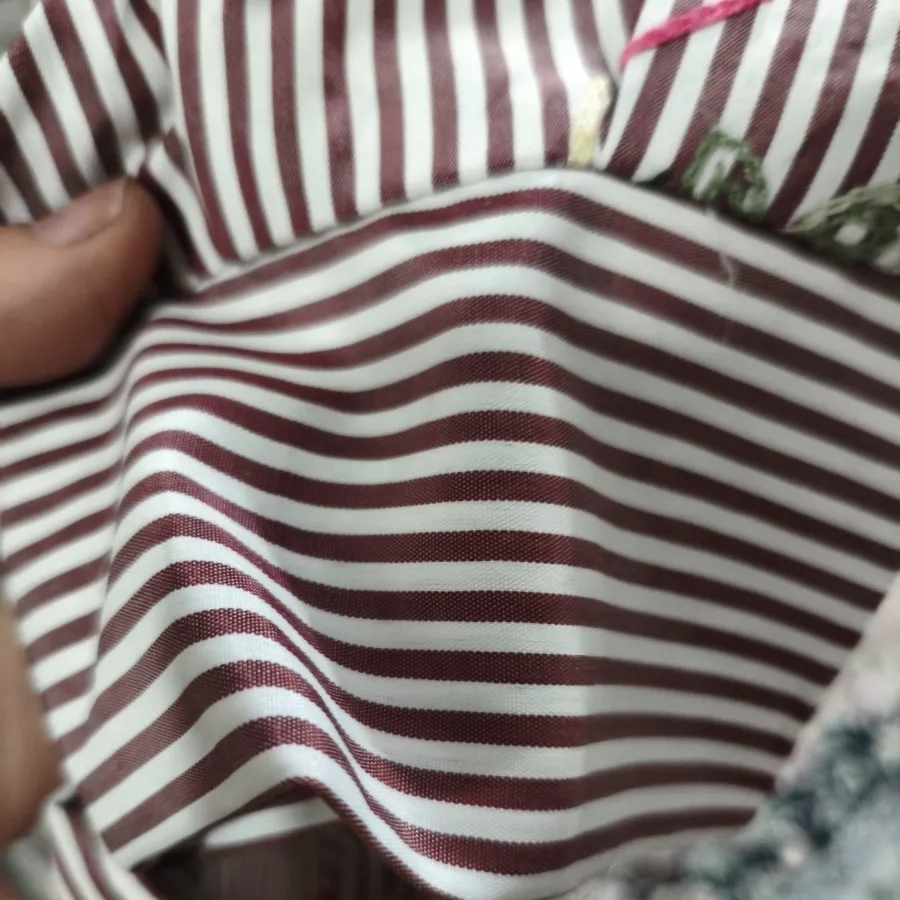 شومیز راه راه گلدوزی