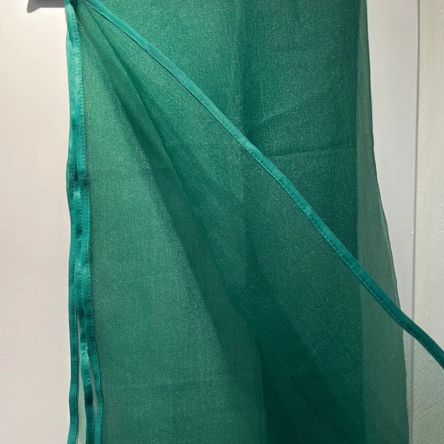 شال اورگانزا سبز تابستانی