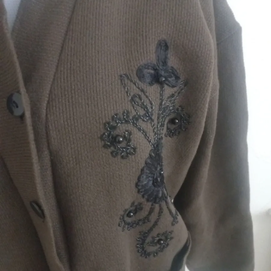 ژاکت جلو دکمه سایز بزرگ