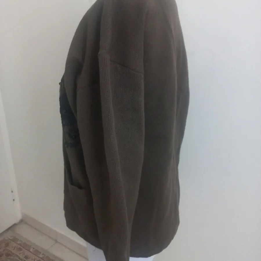 ژاکت جلو دکمه سایز بزرگ