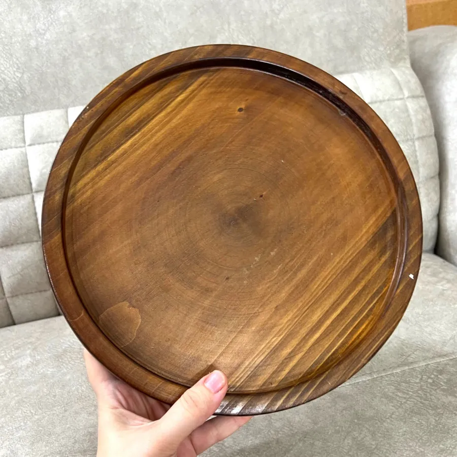 شیرینی خوری چوبی پایه دار
