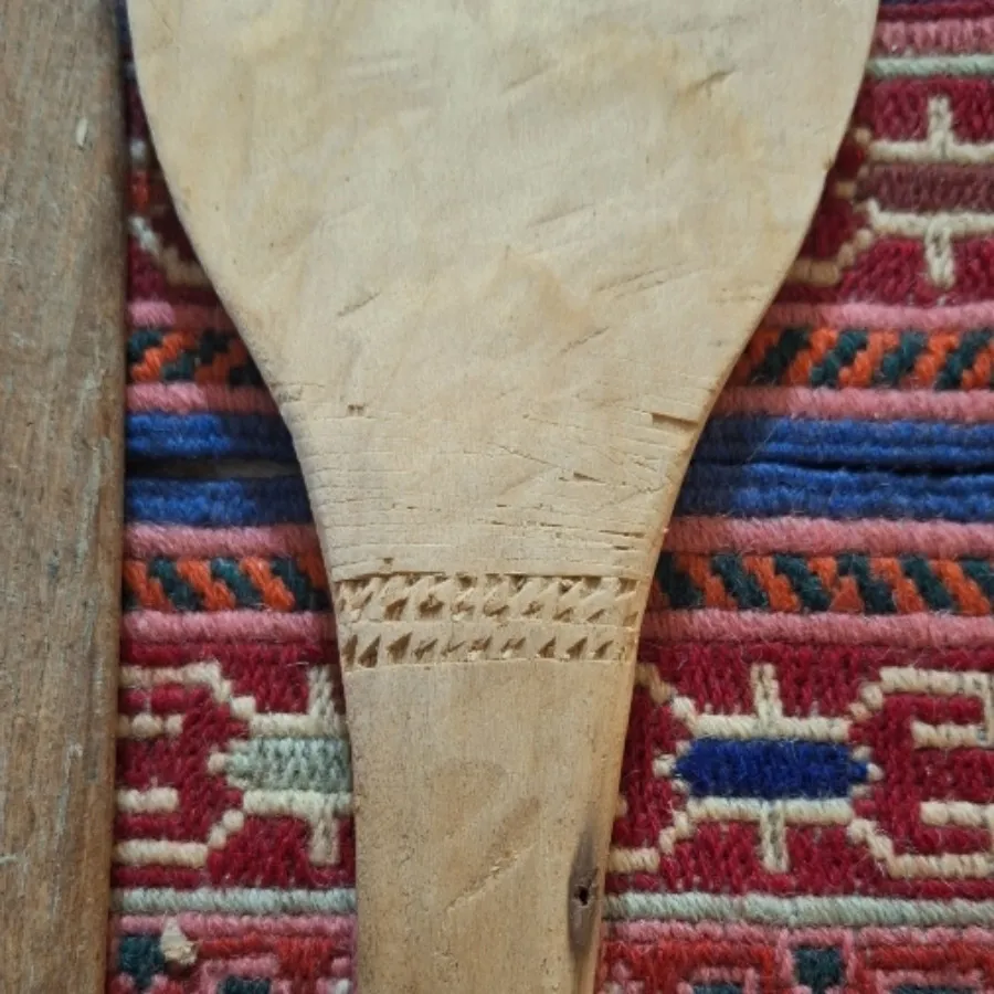 ست کفگیر سینی قاشق چوبی