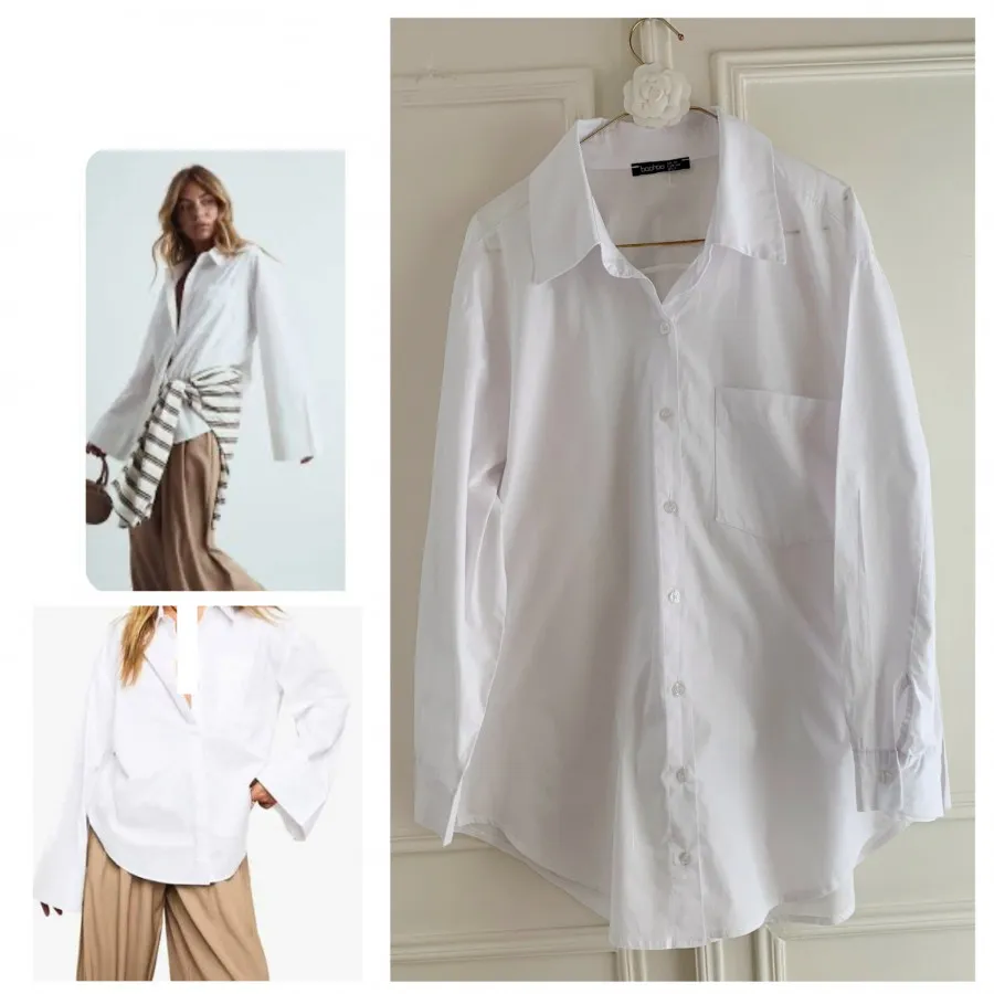 شومیز سفید Boohoo
