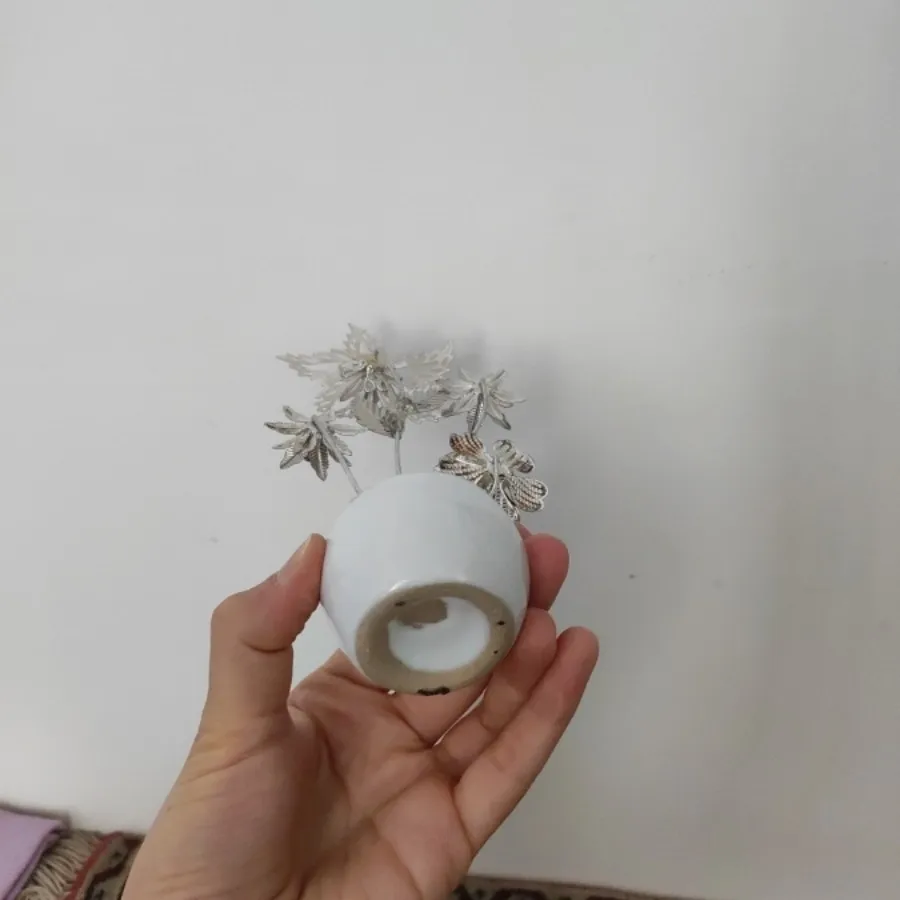 دسته گل نقره