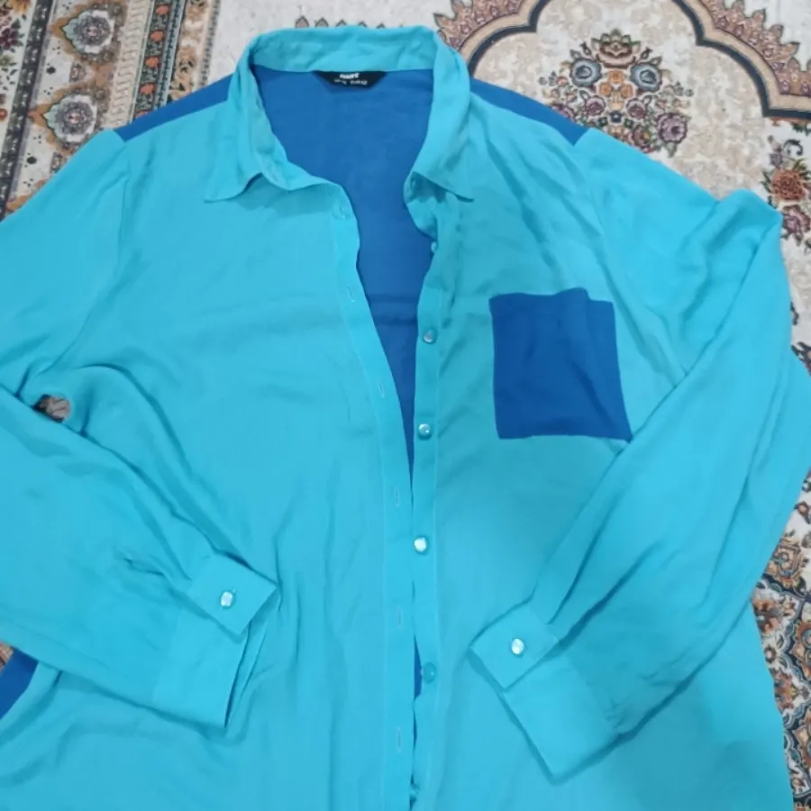 شومیز وارداتی دو رنگ  خاص