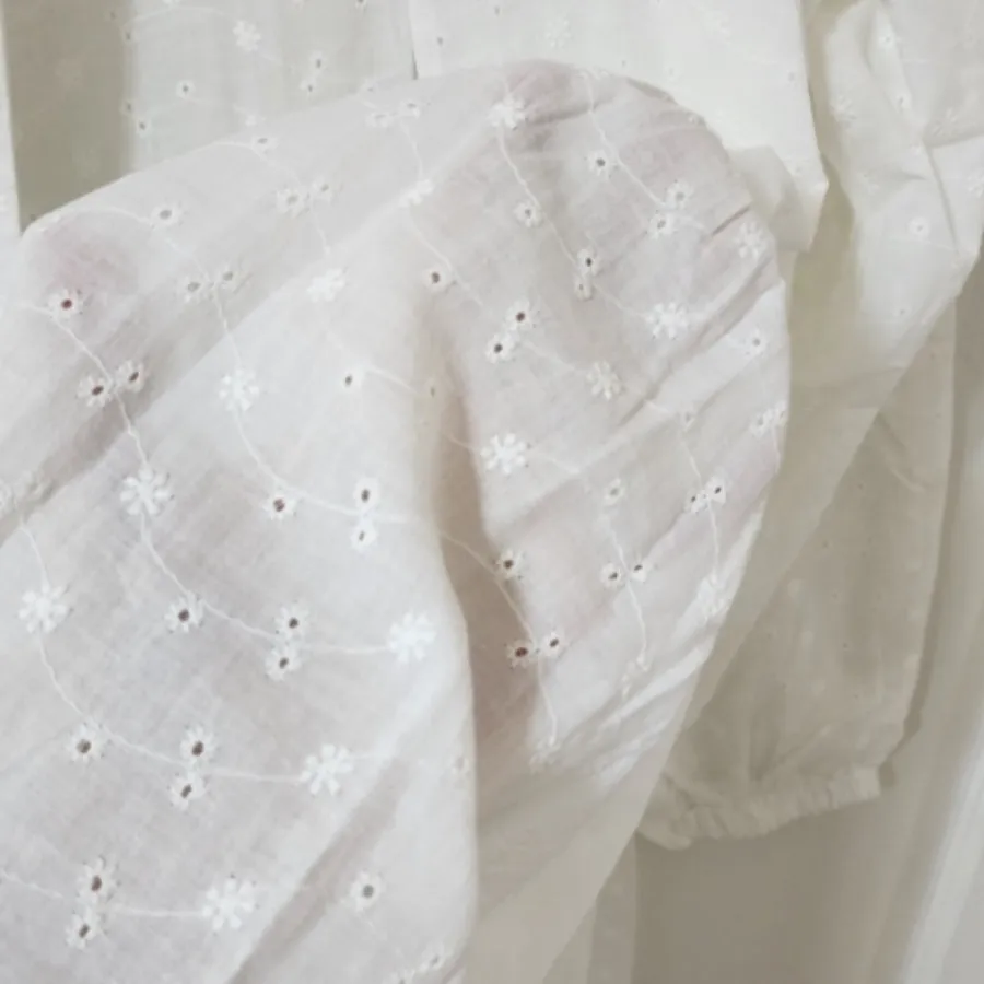مانتو سفید خامه دوزی