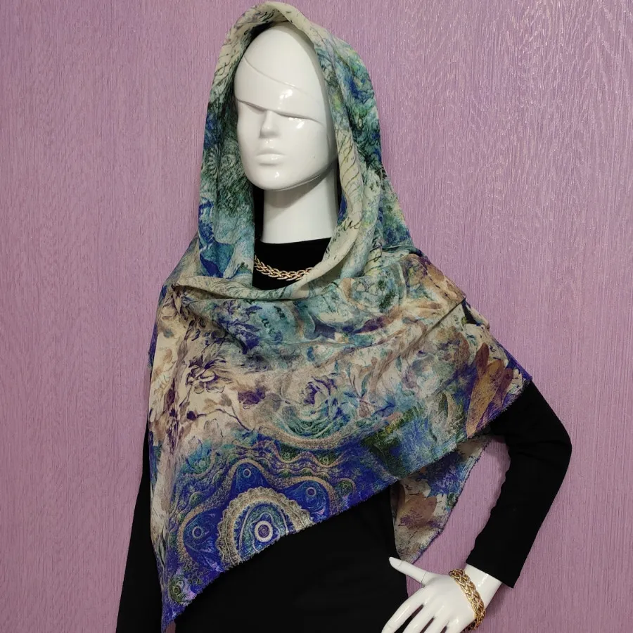روسری نخی قواره بزرگ